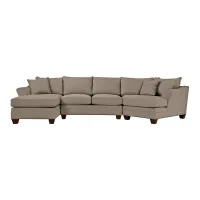 Foresthill 3-pc. Left Hand Facing Sectional Sofa in Suede So Soft Mineral by H.M. Richards