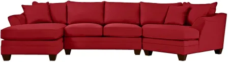 Foresthill 3-pc. Left Hand Facing Sectional Sofa in Suede So Soft Cardinal by H.M. Richards
