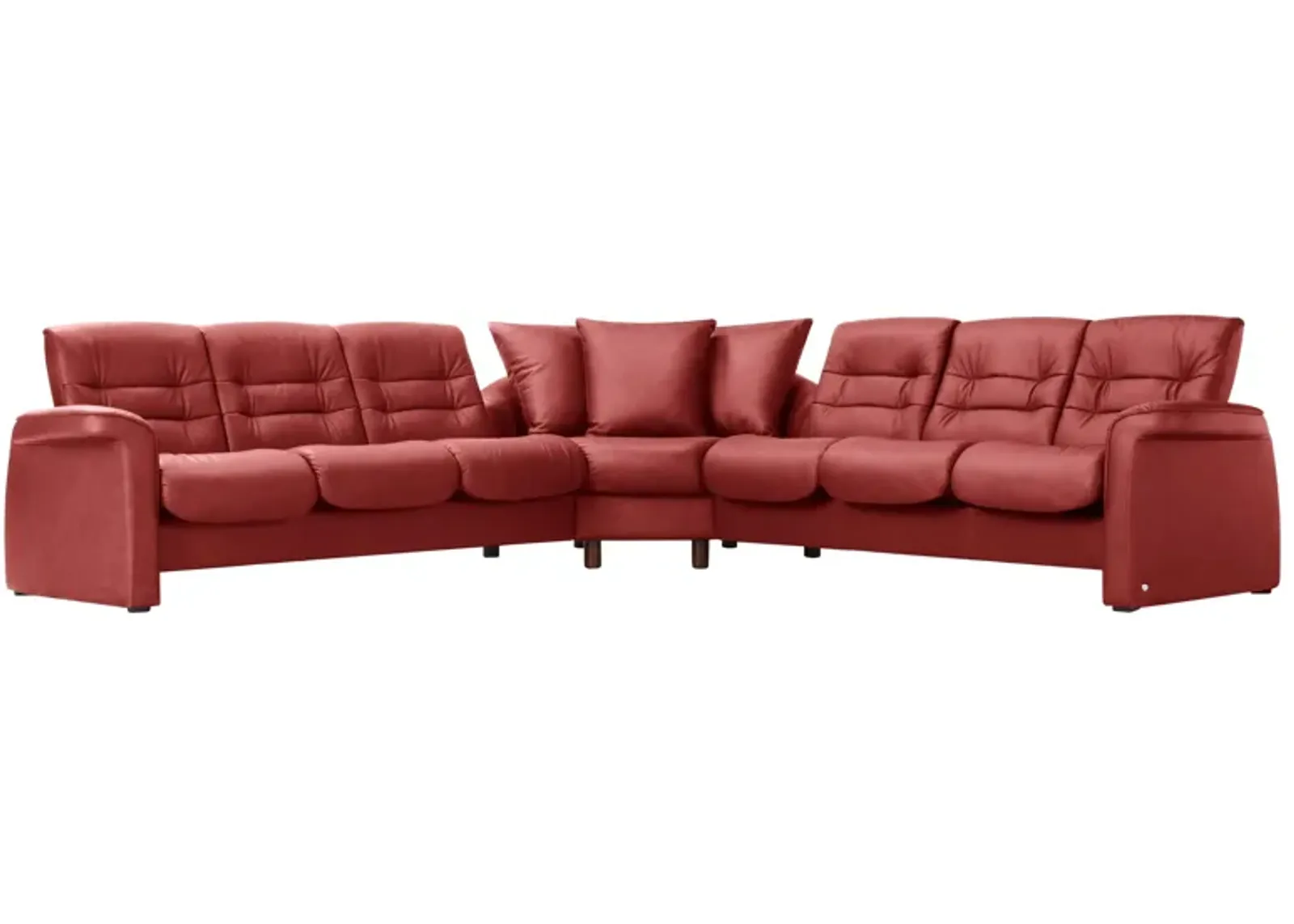 Stressless Sapphire 3-pc. Leather Reclining Sectional Sofa