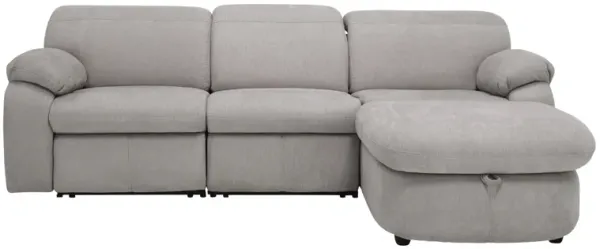 Enbright Microfiber 3-pc. Power-Reclining Sectional