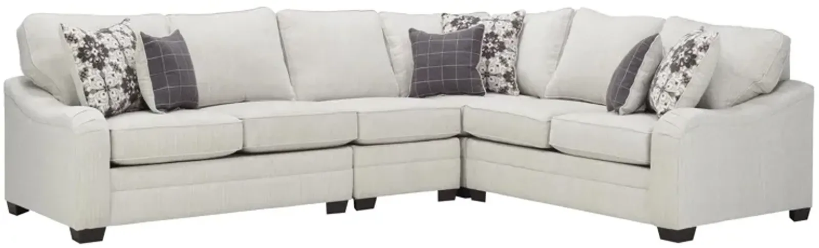 Caid 4-pc. Chenille Sectional Sofa