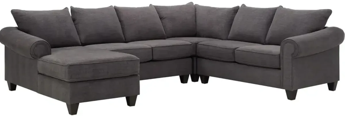 Piper 4-pc. Chenille Sectional Sofa