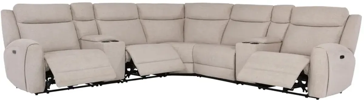 Newell 7-pc. Dual Power Sectional