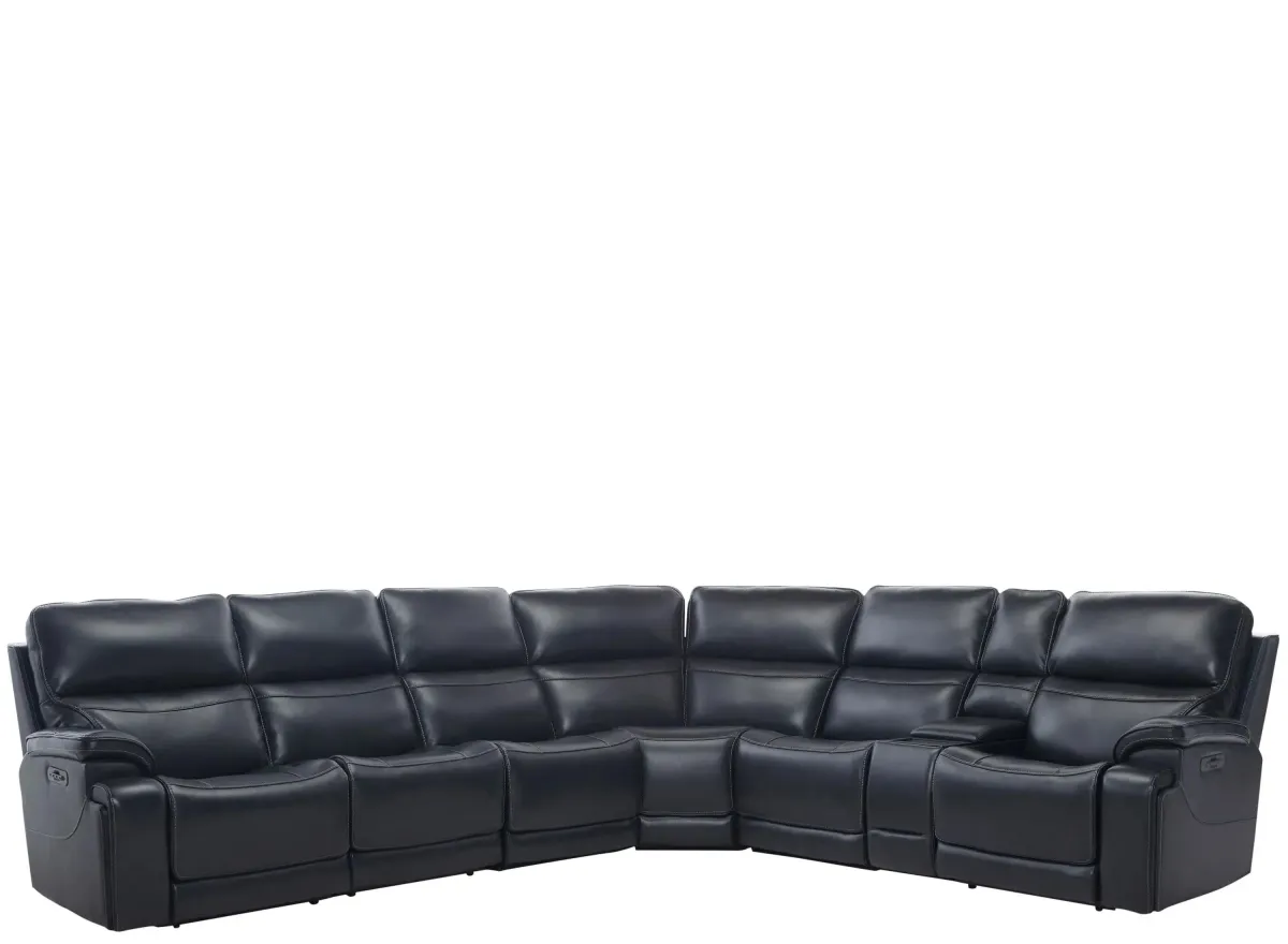 Presley 7-pc. Power Sectional in Maverick Blueberry by Bellanest