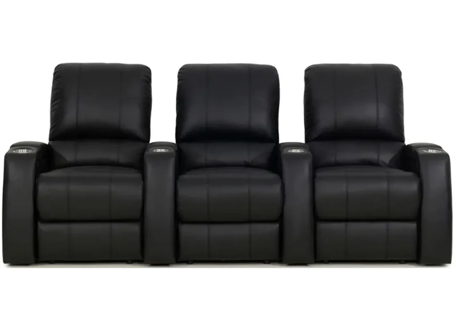 Beasley 3-pc. Power-Reclining Sectional Sofa in Black by Bellanest