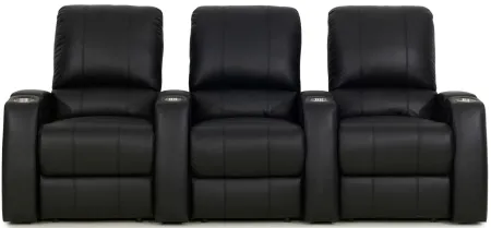 Beasley 3-pc. Power-Reclining Sectional Sofa in Black by Bellanest