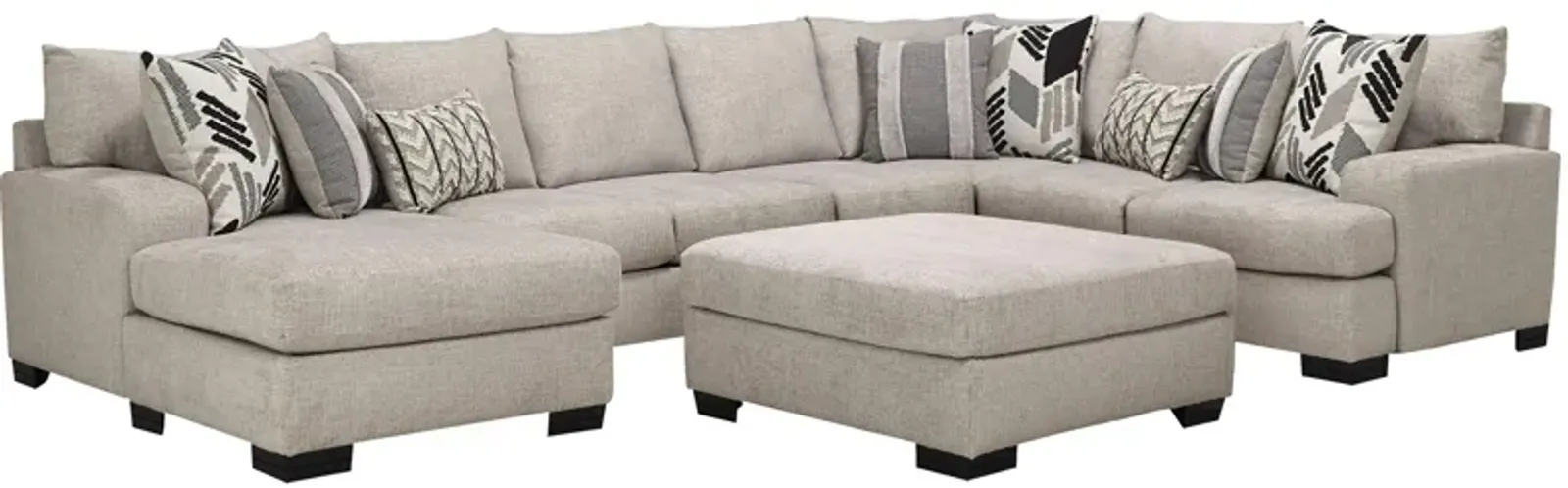 Cooper 5-pc. Sectional w/ Cocktail Ottoman