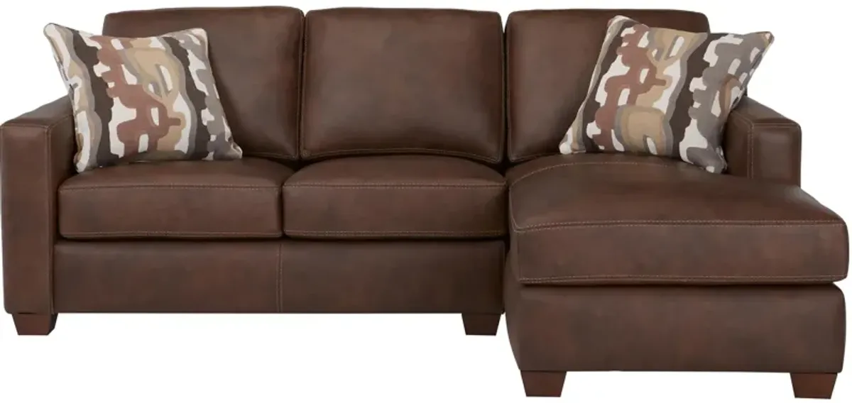 Quinton 2-pc. Leather Sofa Chaise