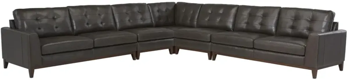 Wheaton Leather 5-pc. Sectional