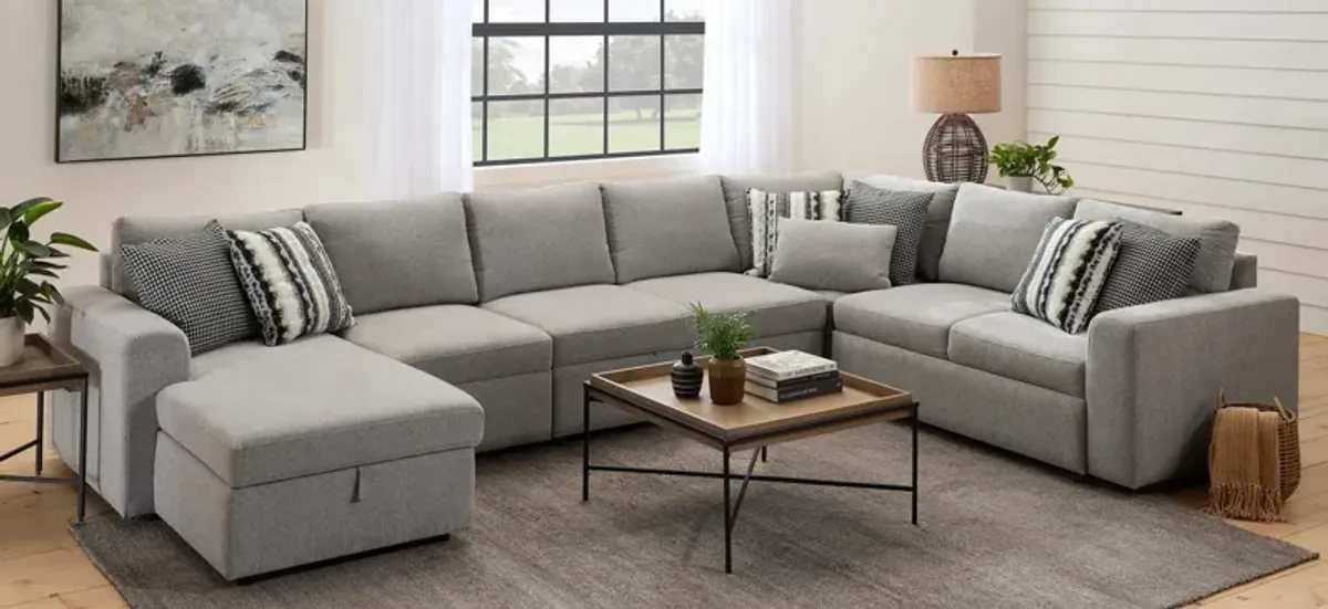 Barry 5-pc. Sectional w/ Pop-Up Sleeper