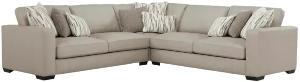 Oaklynn Leather 3-pc. Sectional