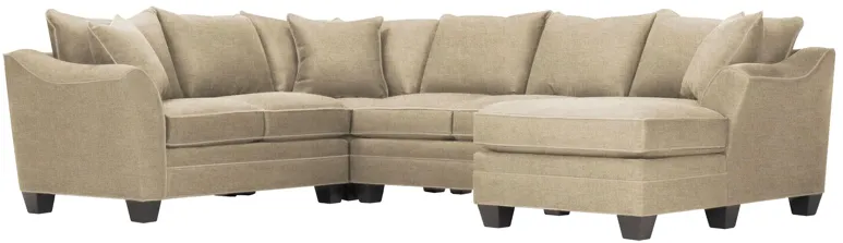 Foresthill 4-pc. Sectional w/ Right Arm Facing Chaise in Santa Rosa Linen by H.M. Richards