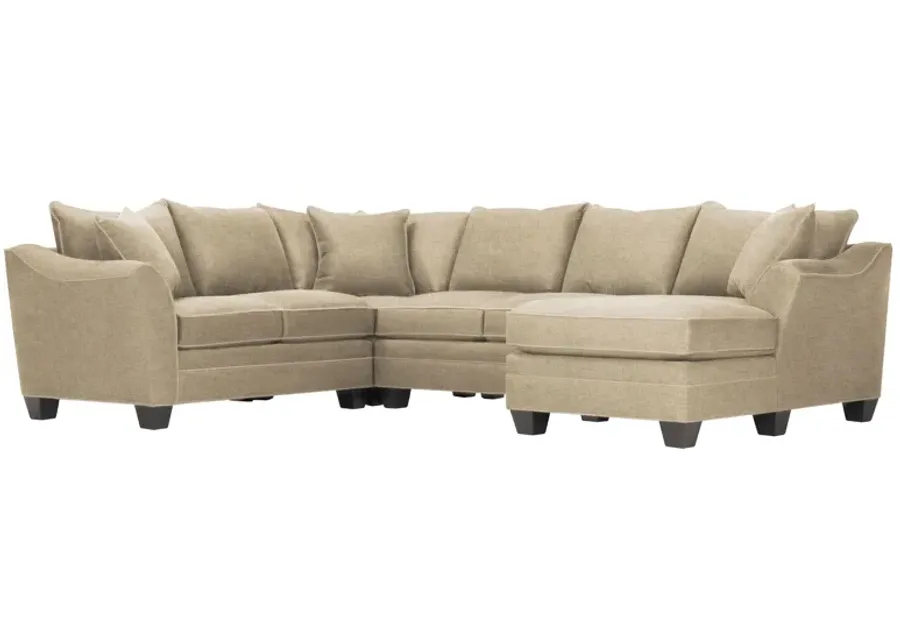 Foresthill 4-pc. Sectional w/ Right Arm Facing Chaise in Santa Rosa Linen by H.M. Richards