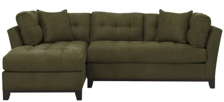 Cityscape 2-pc. Sectional in Suede So Soft Pine by H.M. Richards