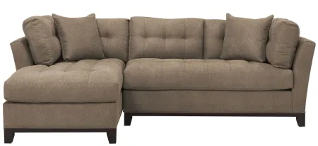 Cityscape 2-pc. Sectional in Suede So Soft Mineral by H.M. Richards