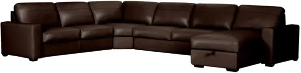 Harley 5-pc. Leather Sectional