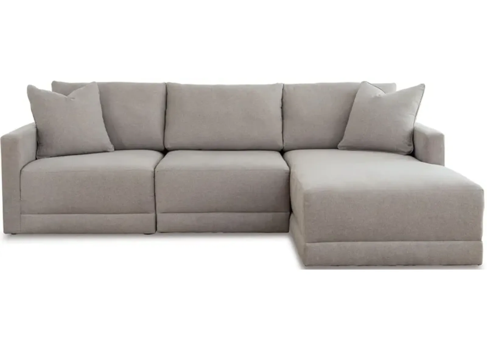 Katany 3-pc. Sectional with Chaise in Shadow by Ashley Furniture