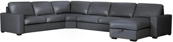 Harley 5-pc. Leather Sectional