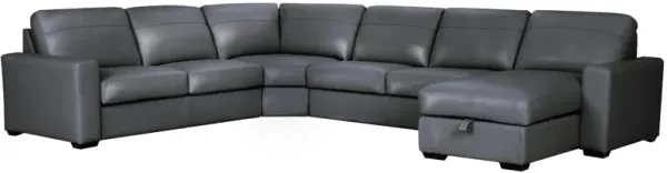 Harley 5-pc. Leather Sectional