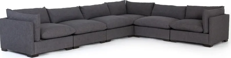 Westwood 6-pc. Modular Sectional Sofa in Bennett Charcoal by Four Hands