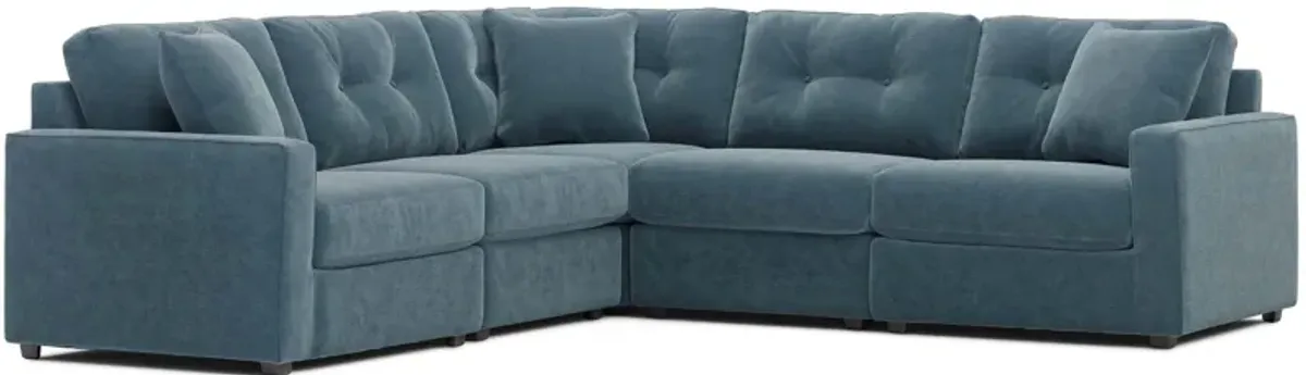 ModularOne 5-pc. Sectional in Teal by H.M. Richards