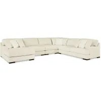 Zada 5-pc. Sectional with Chaise in Ivory by Ashley Furniture