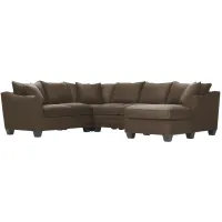 Foresthill 4-pc. Sectional w/ Right Arm Facing Chaise in Santa Rosa Taupe by H.M. Richards