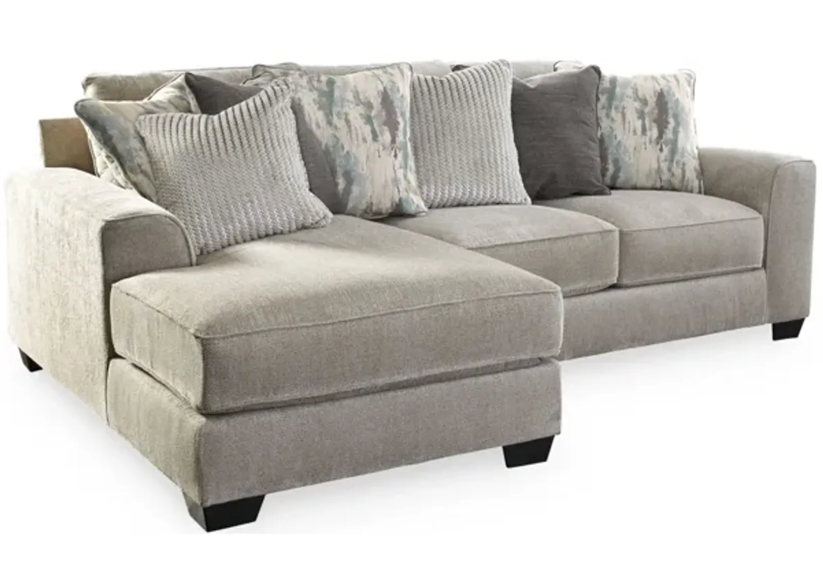 Ardsley 2-pc. Sectional with Chaise in Pewter by Ashley Furniture