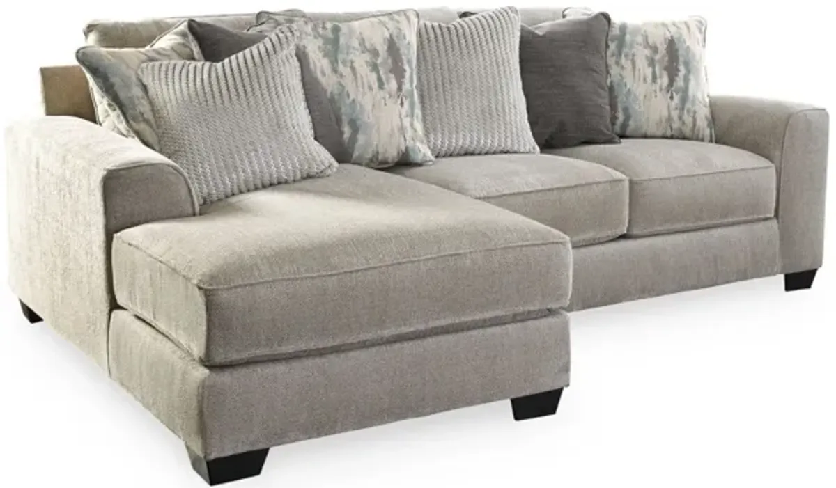 Ardsley 2-pc. Sectional with Chaise in Pewter by Ashley Furniture