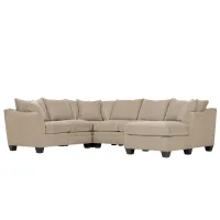 Foresthill 4-pc. Sectional w/ Right Arm Facing Chaise in Sugar Shack Putty by H.M. Richards