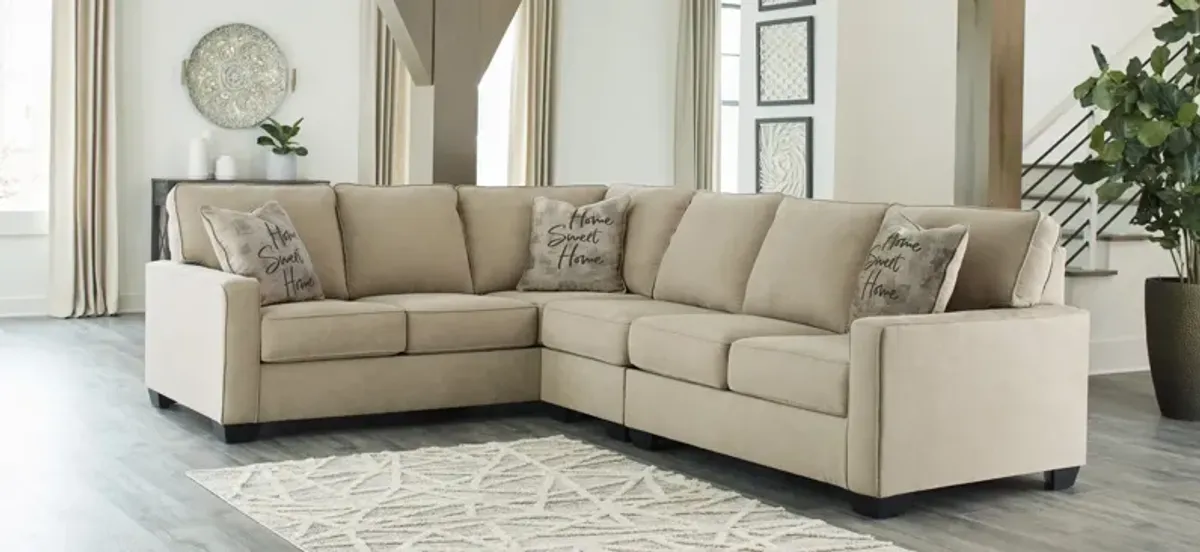 Lucina 3-pc. Sectional in Quartz by Ashley Furniture