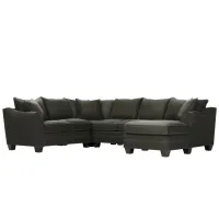 Foresthill 4-pc. Sectional w/ Right Arm Facing Chaise in Santa Rosa Slate by H.M. Richards