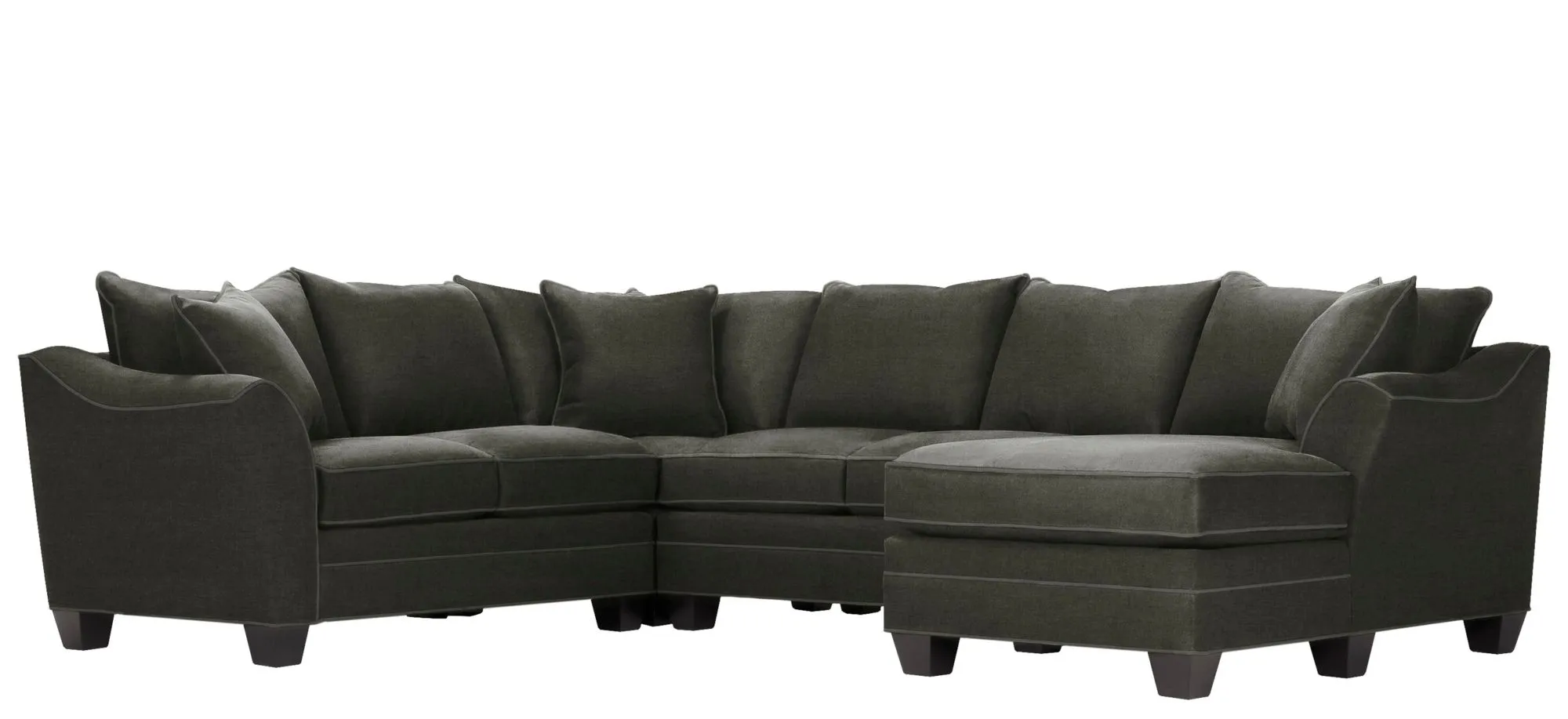 Foresthill 4-pc. Sectional w/ Right Arm Facing Chaise in Santa Rosa Slate by H.M. Richards