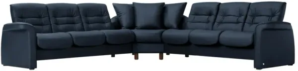 Stressless Sapphire 3-pc. Leather Reclining Sectional Sofa