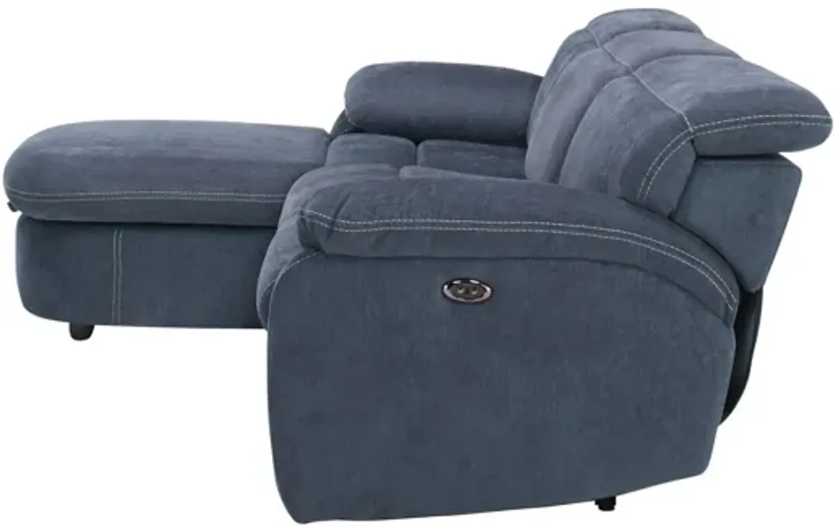 Enbright Microfiber 3-pc. Power-Reclining Sectional