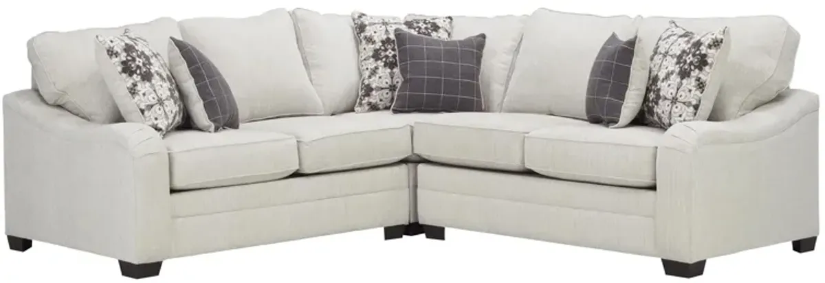 Caid 3-pc. Chenille Sectional Sofa