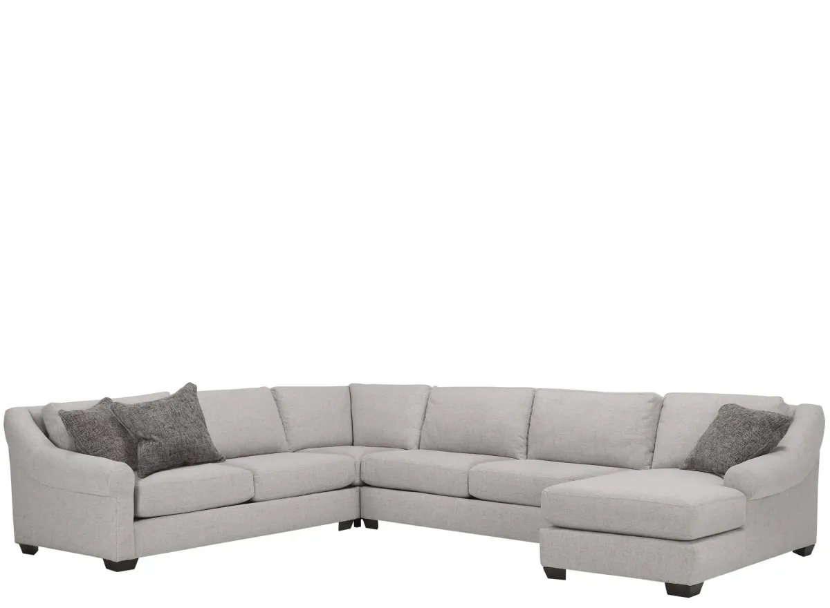 Thatcher 4-pc. Sectional in Gray by Alan White