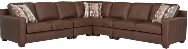 Quinton 5-pc. Leather Sectional