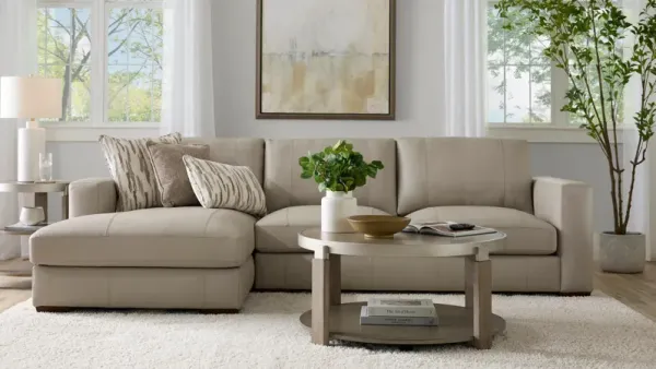 Samson Reversible Sofa Chaise in Linen by Alan White by