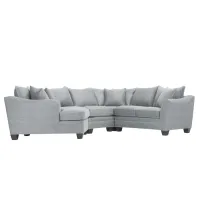 Foresthill 4-pc. Left Hand Cuddler Sectional Sofa in Santa Rosa Ash by H.M. Richards