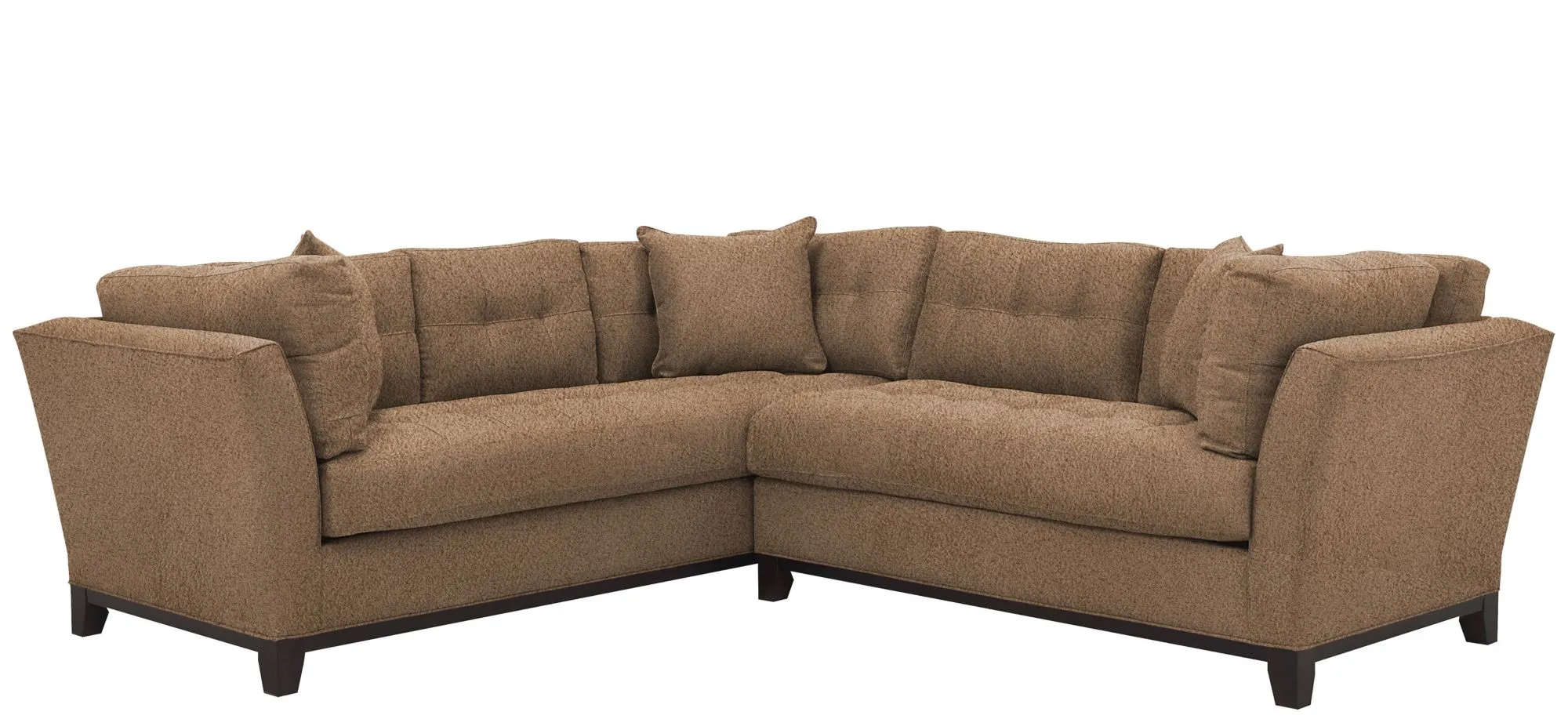 Cityscape 2-pc. Sectional in Suede So Soft Khaki by H.M. Richards
