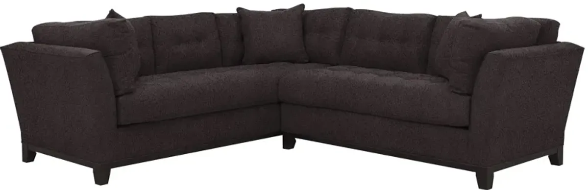 Cityscape 2-pc. Sectional in Suede So Soft Slate by H.M. Richards