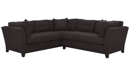 Cityscape 2-pc. Sectional in Suede So Soft Slate by H.M. Richards
