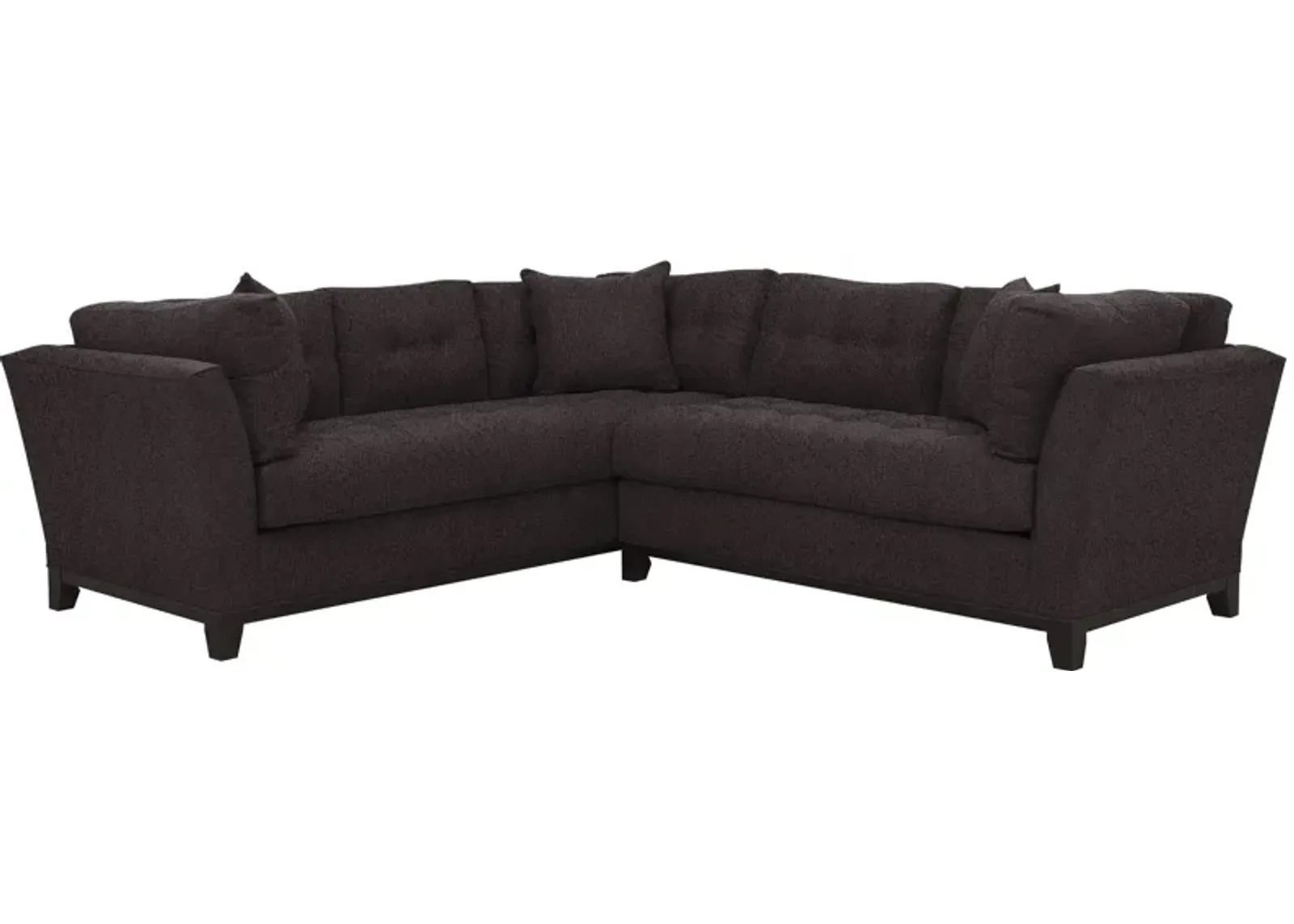 Cityscape 2-pc. Sectional in Suede So Soft Slate by H.M. Richards