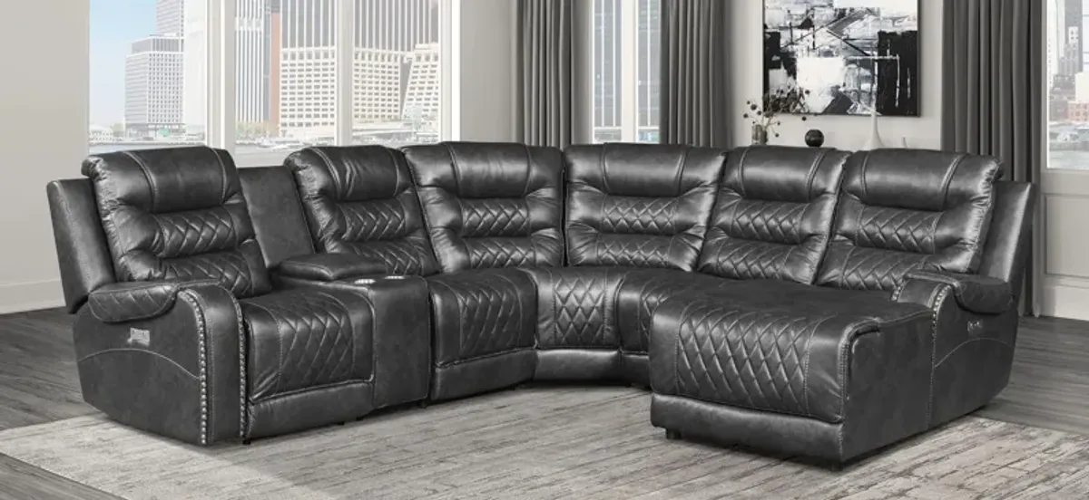 Greenway 6-pc. Modular Power Reclining Sectional Sofa W/ Chaise