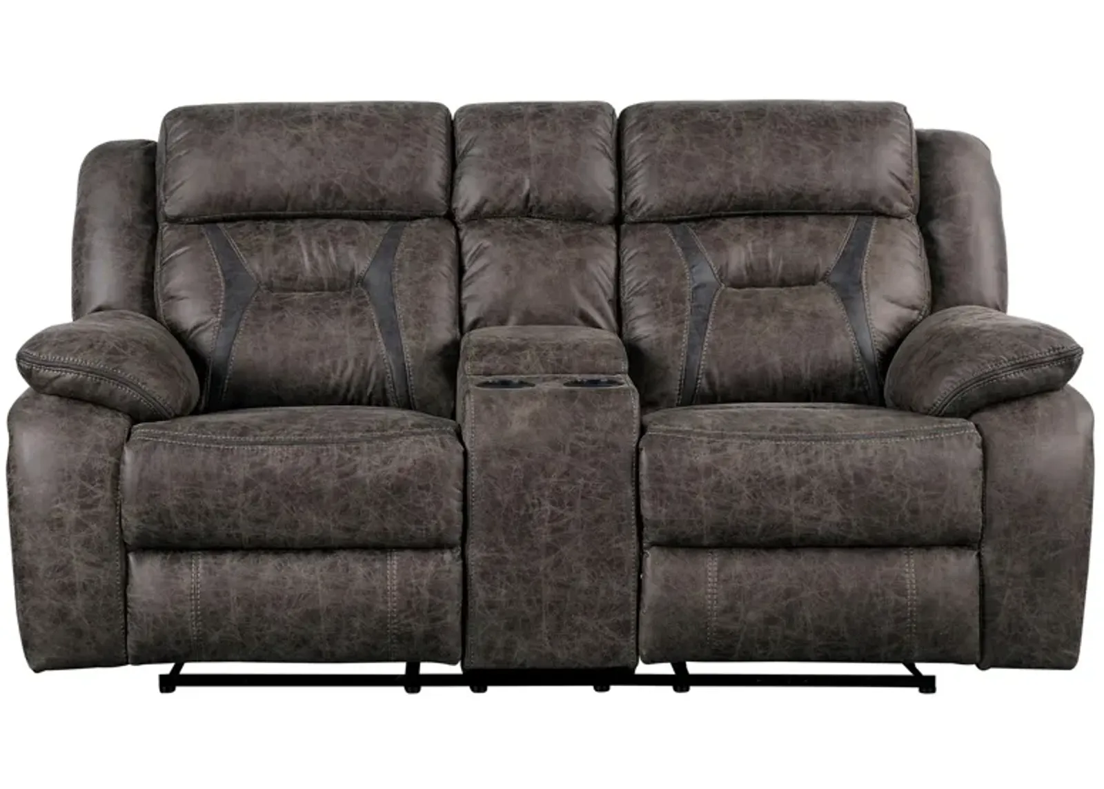 Liatris Reclining Loveseat in Gray by Homelegance