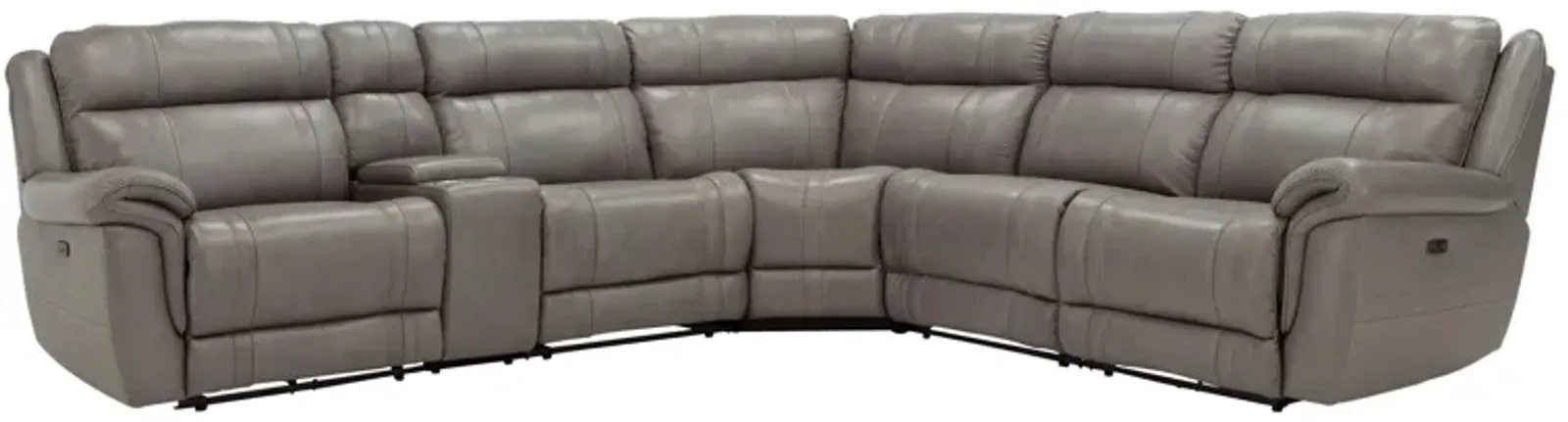 Ridgewood 6-pc. Leather Power-Reclining Sectional Sofa