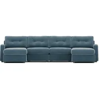 ModularOne 4-pc. Sectional in Teal by H.M. Richards