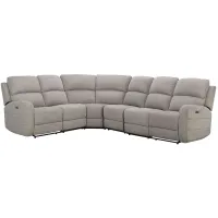 Everitt Chenille 4-pc. Power Sectional in Gray by Bellanest