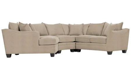 Foresthill 4-pc. Left Hand Cuddler Sectional Sofa in Sugar Shack Putty by H.M. Richards